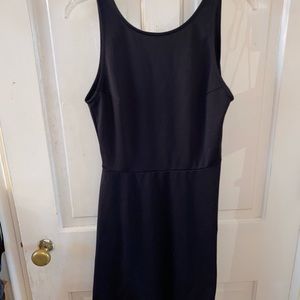 Beautiful Black Dress With Slit On Back